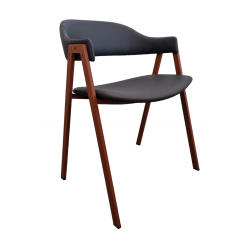 LOT DE 6 FAUTEUIL INDUSTRIEL SIMILICUIR ARCA ROUILLE ET GRIS