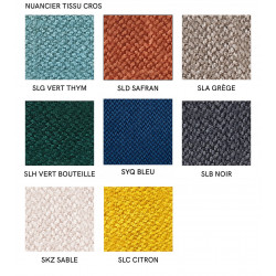 Tabouret Rond Snack Enveloppant en Velours ou Tissu TUKA - Le Chaisier