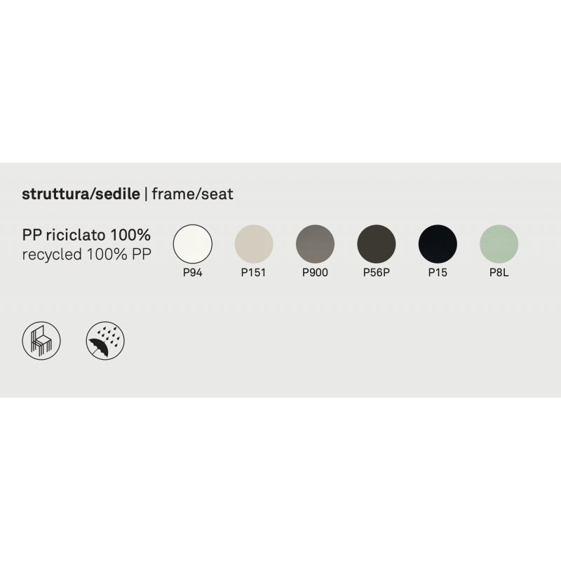 FAUTEUIL EN POLYPROPYLÈNE EMPILABLE ABBY