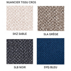 Chaise de Salle à Manger Ronde en Tissu COZY MID - Le Chaisier