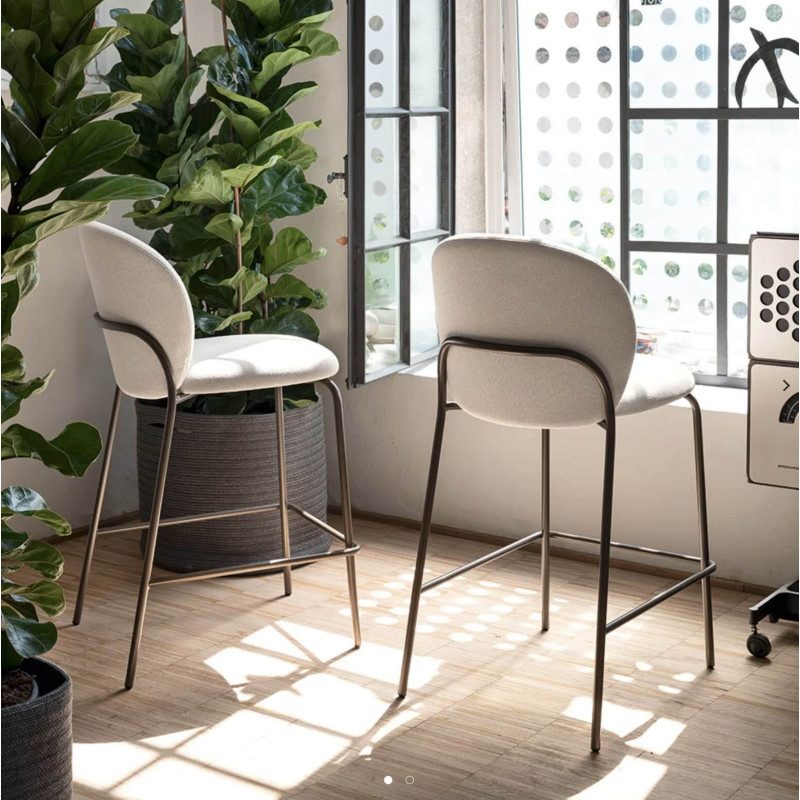 TABOURET SNACK ROND COCOONING COZY MID