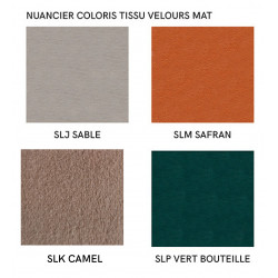 Tabouret Contemporain en Velours New York - Le Chaisier