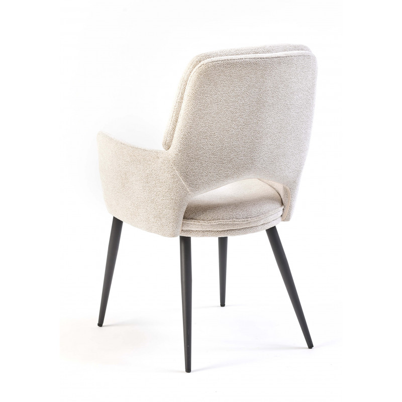 CHAISE AVEC ACCOUDOIRS EN TISSU MODERNE ANDREAS