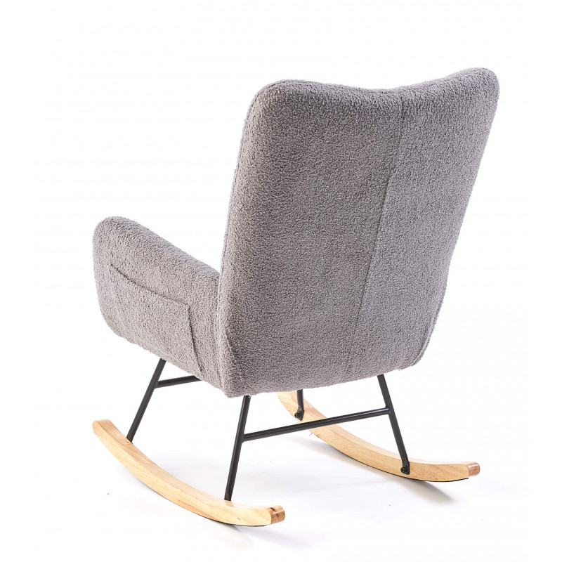 FAUTEUIL À BASCULE EN TISSU BOUCLETTE STARK