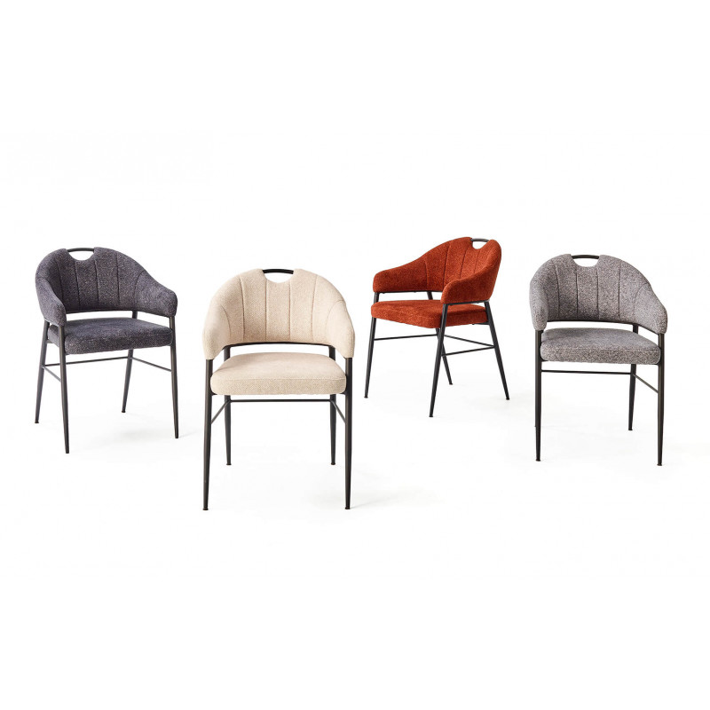 FAUTEUIL DE SALLE À MANGER EN TISSU CONTEMPORAIN ELIOT