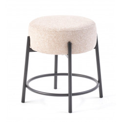 Tabouret Bas en Tissu Contemporain POPPY - Le Chaisier
