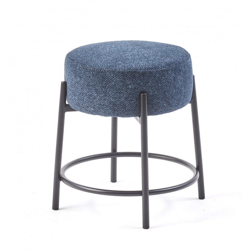 Tabouret Bas en Tissu Contemporain POPPY - Le Chaisier