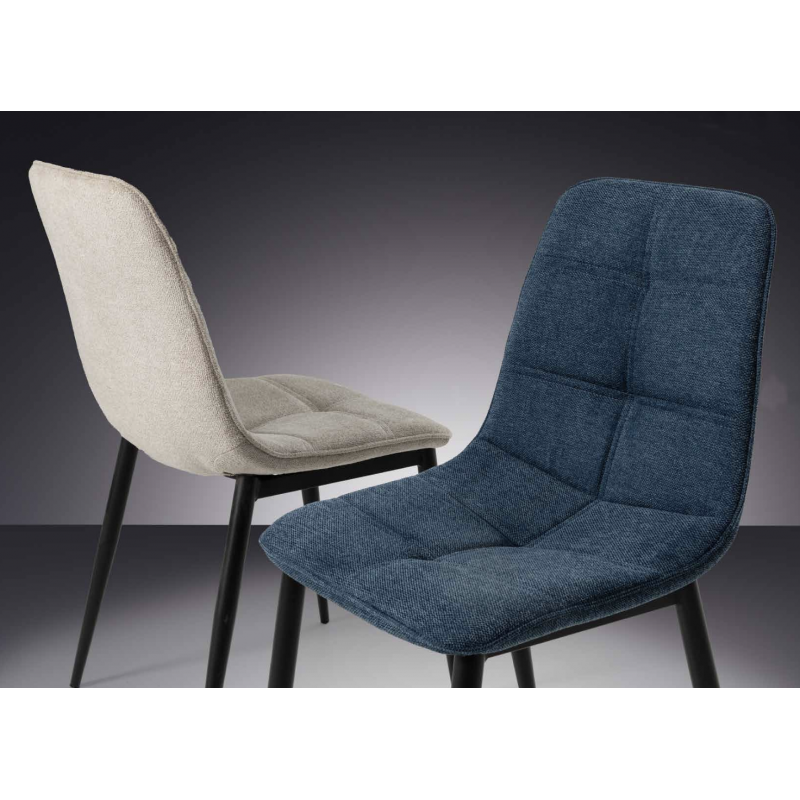 Chaise Contemporaine de Salle à Manger en Tissu LUNA - Le Chaisier