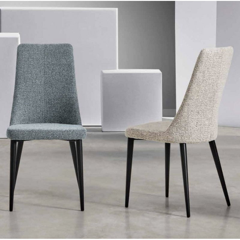 Chaise de Salle à Manger en Tissu BETTY - Le Chaisier