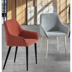 FAUTEUIL DE SALLE À MANGER CONTEMPORAIN NOLAN EN TISSU