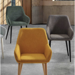FAUTEUIL DE SALLE À MANGER CONTEMPORAIN NOLAN EN TISSU
