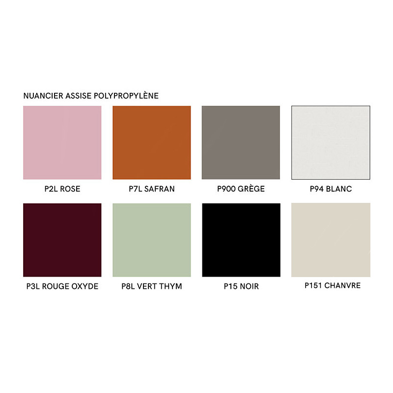 FAUTEUIL PIVOTANT ET RÉGLABLE ACADEMY EN POLYPROPYLÈNE