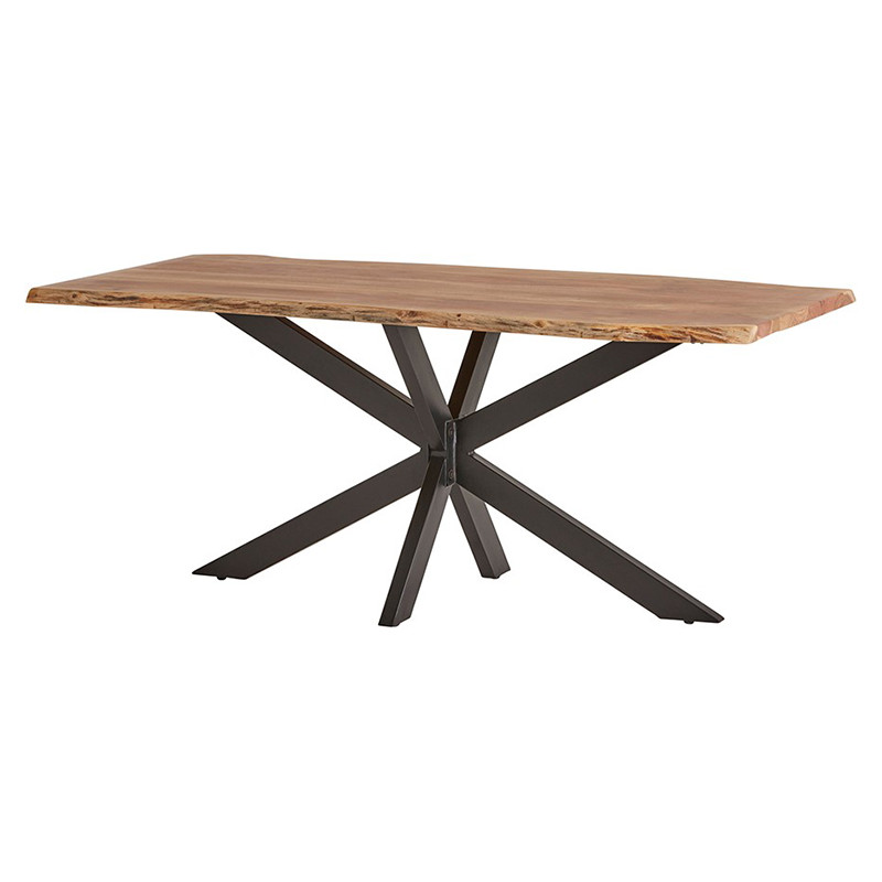 TABLE FIXE CONTEMPORAINE EN BOIS D'ACACIA NEBEL