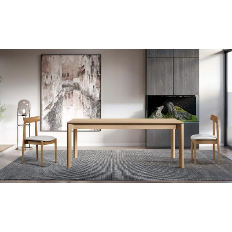 TABLE DE SALLE À MANGER EN BOIS DE CHÊNE BOWIE