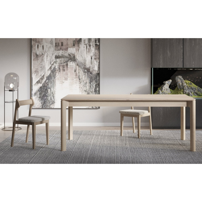 TABLE DE SALLE À MANGER EN BOIS DE CHÊNE BOWIE