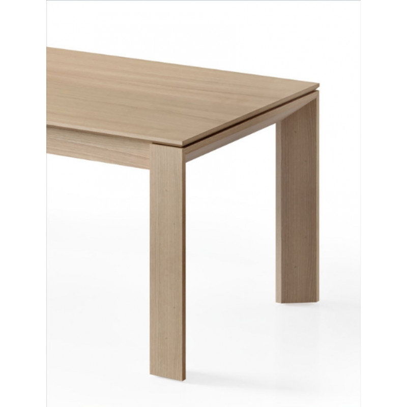TABLE EN BOIS DE CHÊNE OU NOYER EXTENSIBLE CONTEMPORAINE CITA III