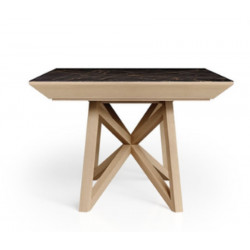 TABLE DE SALLE À MANGER CHÊNE ET CÉRAMIQUE EXTENSIBLE IRIS