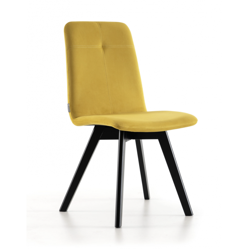 CHAISE DE SALLE À MANGER EN VELOURS ET BOIS FROVO