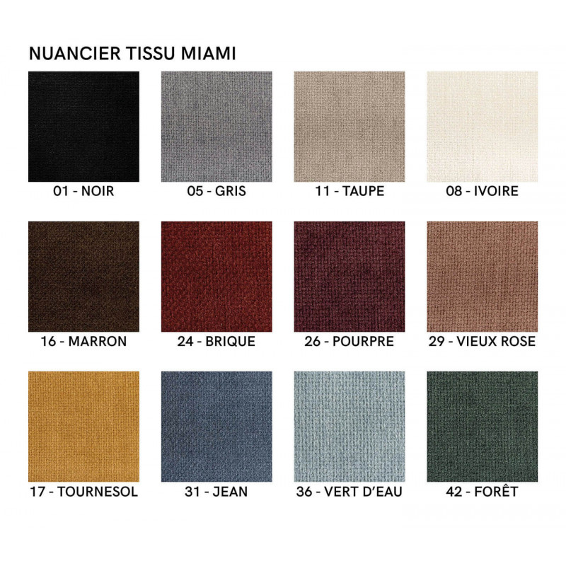 FAUTEUIL CONTEMPORAIN TISSU, BOIS ET MÉTAL PISA