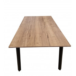 Table de Salle à Manger Extensible VICTORIA en Chêne Foncé - Le Chaisier