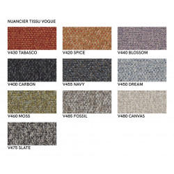 Tabouret Contemporain Garnie en Tissu et Métal ÉLITE - Le Chaisier