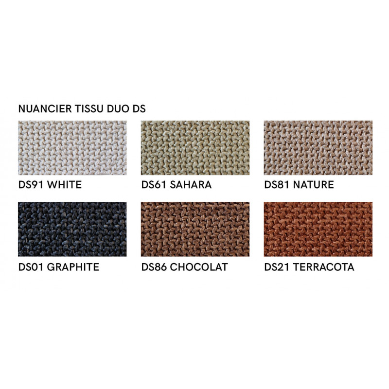 Tabouret Snack Rembourré Sans Dossier en Tissu QUADRA  - Le Chaisier