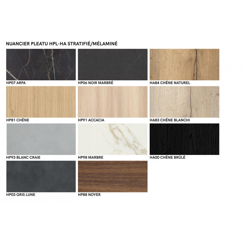 TABLE CARRÉE ANGLES ARRONDIS PIEDS CENTRAL CANVAS