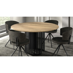 TABLE RONDE PIEDS CENTRAL CANVAS