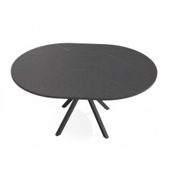 TABLE RONDE EXTENSIBLE CONTEMPORAINE ONYX