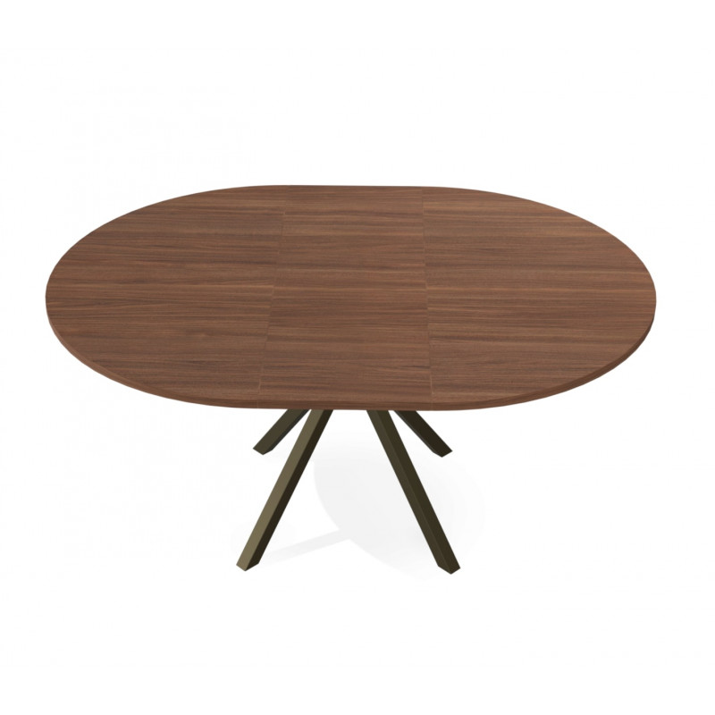 TABLE RONDE EXTENSIBLE CONTEMPORAINE ONYX