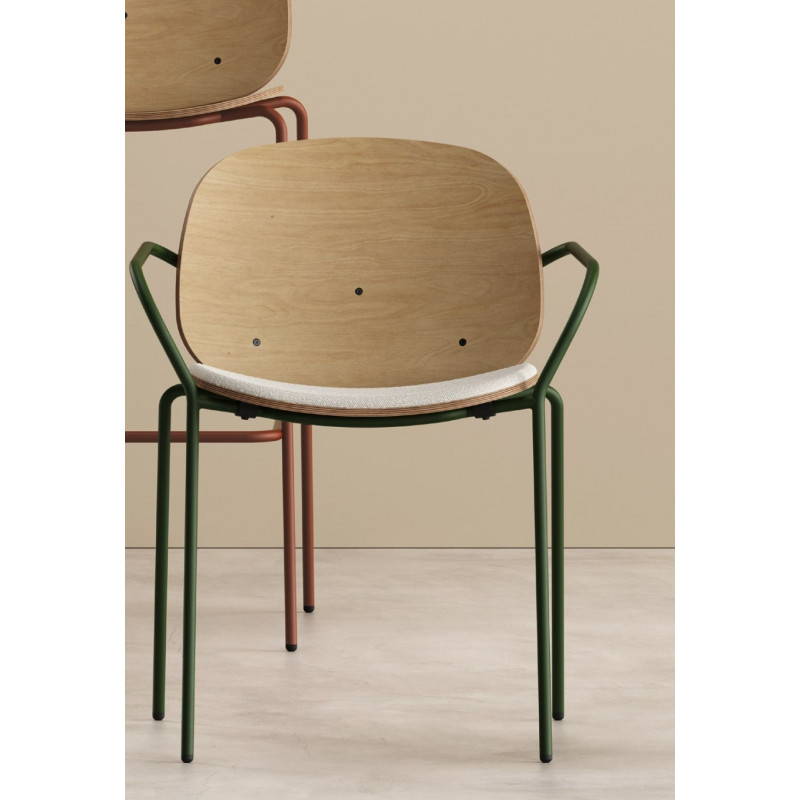 FAUTEUIL D'ÉCOLIER MODERNE EN BOIS ET MÉTAL DANA