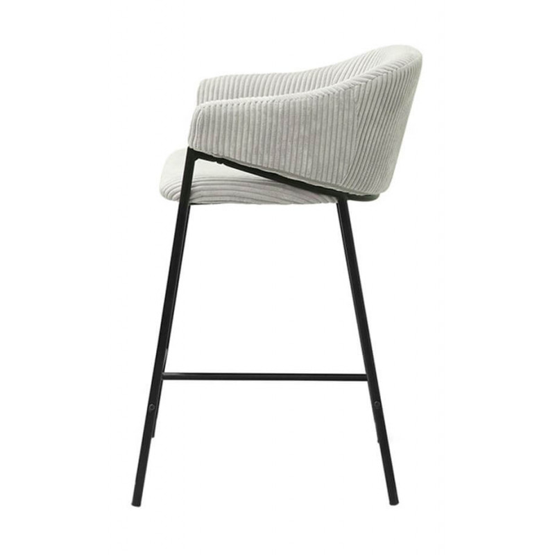FAUTEUIL D'ÎLOT DE CUISINE EN TISSU HUGO
