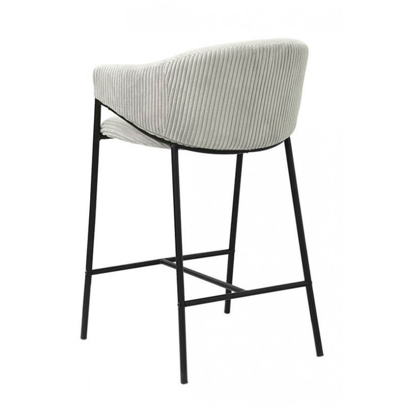 FAUTEUIL D'ÎLOT DE CUISINE EN TISSU HUGO