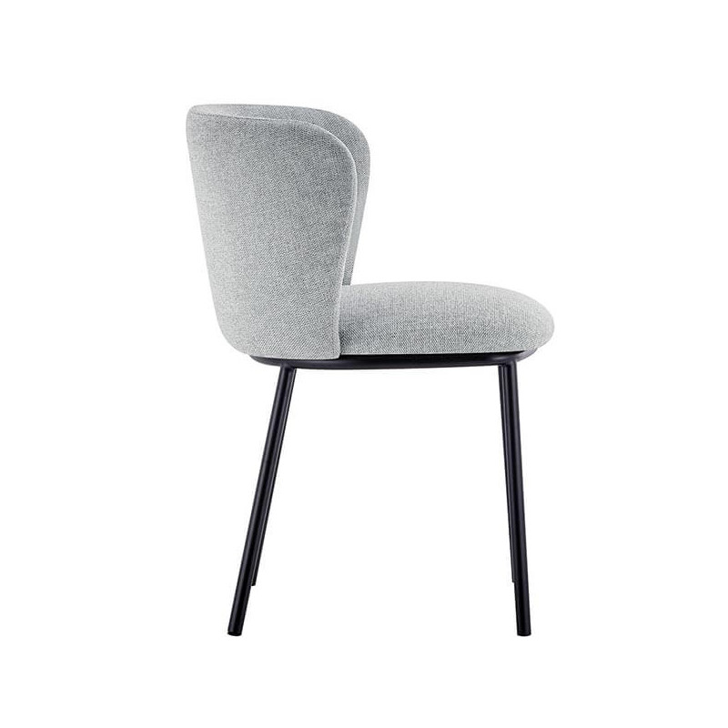 CHAISE RONDE EN TISSU ARTHUR