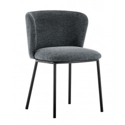 CHAISE RONDE EN TISSU ARTHUR