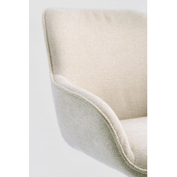FAUTEUIL EN TISSU PIVOTANT 360° MATILDA MOON