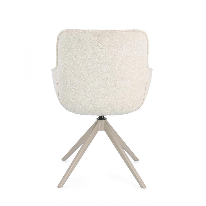 FAUTEUIL EN TISSU PIVOTANT 360° MATILDA MOON