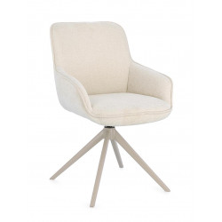 FAUTEUIL EN TISSU PIVOTANT 360° MATILDA MOON