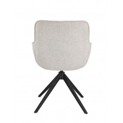 FAUTEUIL EN TISSU PIVOTANT 360° MATILDA MOON