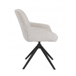 FAUTEUIL EN TISSU PIVOTANT 360° MATILDA MOON