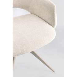 FAUTEUIL EN TISSU PIVOTANT 360° VIVIAN