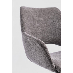 FAUTEUIL EN TISSU PIVOTANT 360° VIVIAN