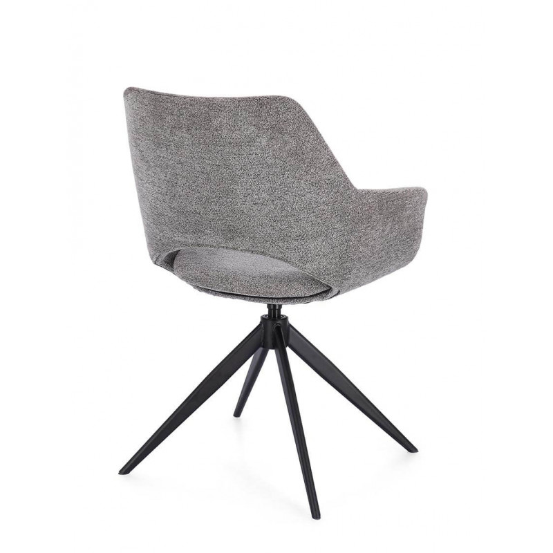 FAUTEUIL EN TISSU PIVOTANT 360° VIVIAN