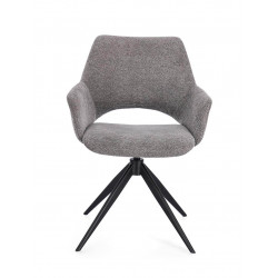 FAUTEUIL EN TISSU PIVOTANT 360° VIVIAN