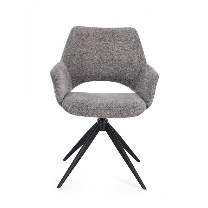 FAUTEUIL EN TISSU PIVOTANT 360° VIVIAN