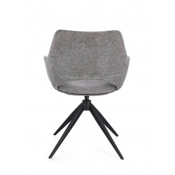 FAUTEUIL EN TISSU PIVOTANT 360° VIVIAN