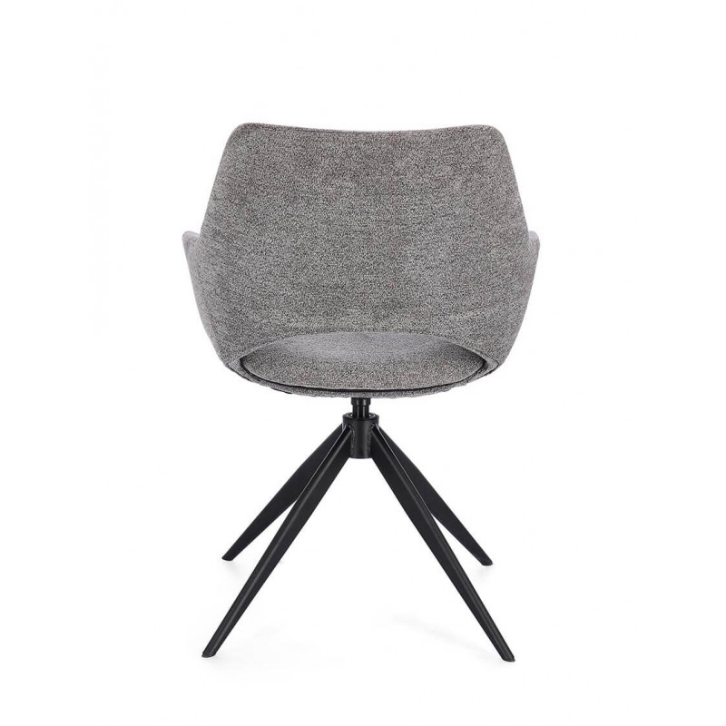 FAUTEUIL EN TISSU PIVOTANT 360° VIVIAN