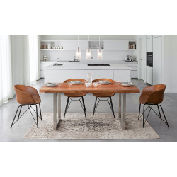 FAUTEUIL ROND EN SIMILICUIR WARHOL CONTEMPORAIN