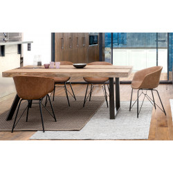 FAUTEUIL ROND EN SIMILICUIR WARHOL CONTEMPORAIN