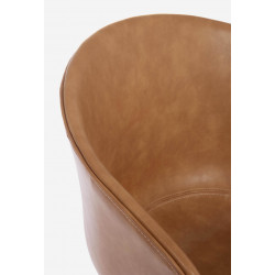 FAUTEUIL ROND EN SIMILICUIR WARHOL CONTEMPORAIN